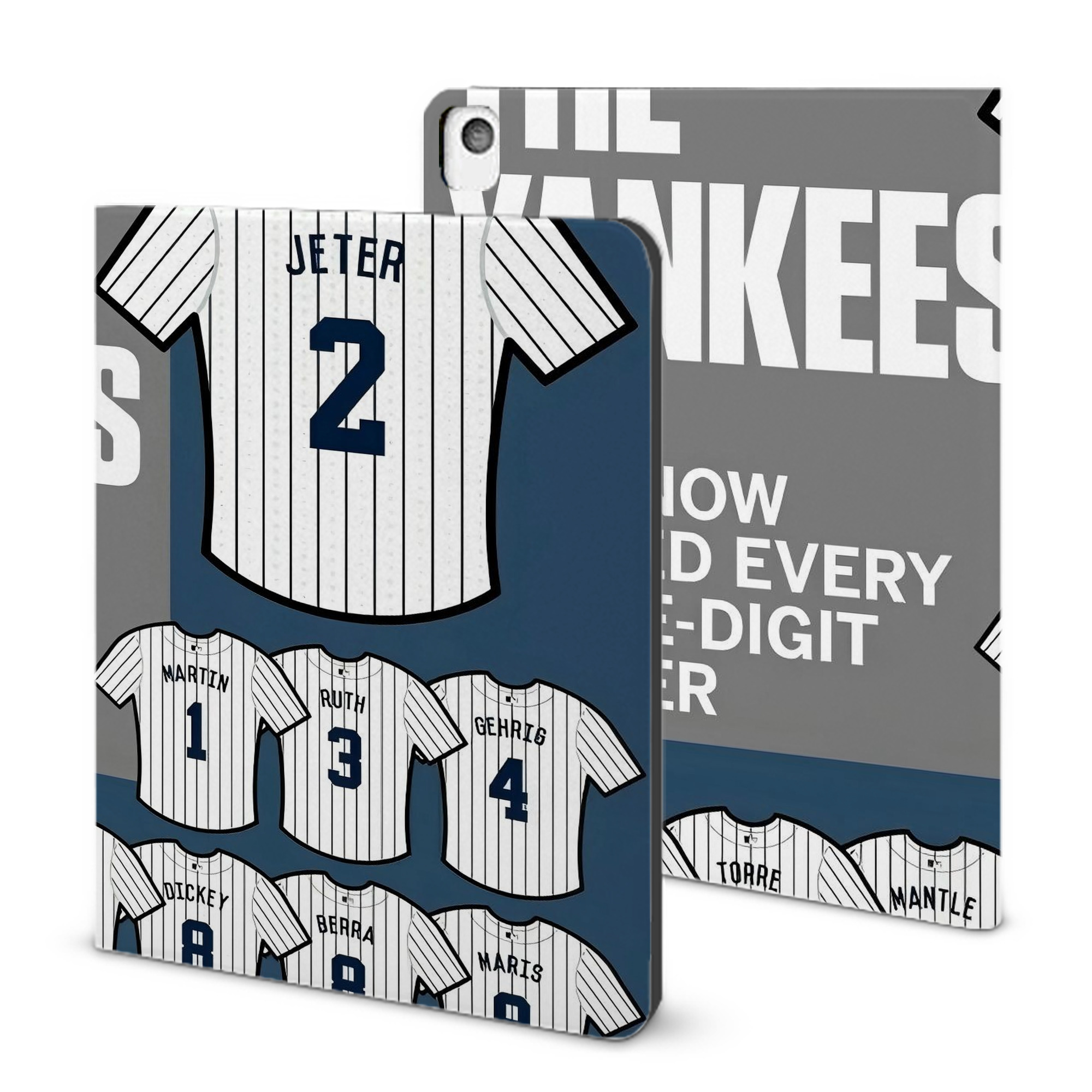 New York Yankees 235 IPad Book-Style Case With Pencil Slot – Slim PU & TPU Cover – Full Protection, Precise Fit, Water & Scratch Resistant